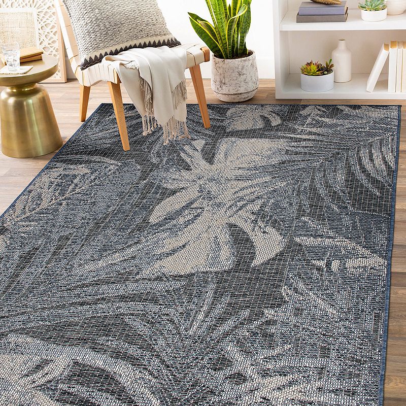 World Rug Gallery Tropical Floral Indoor Outdoor Area Rug