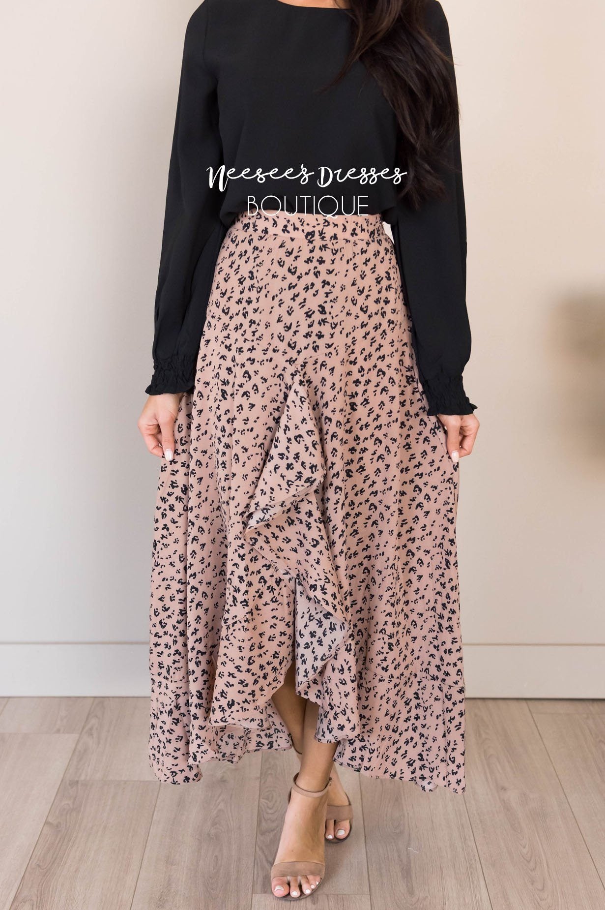 Stuck In A Dream Modest Ruffle Skirt