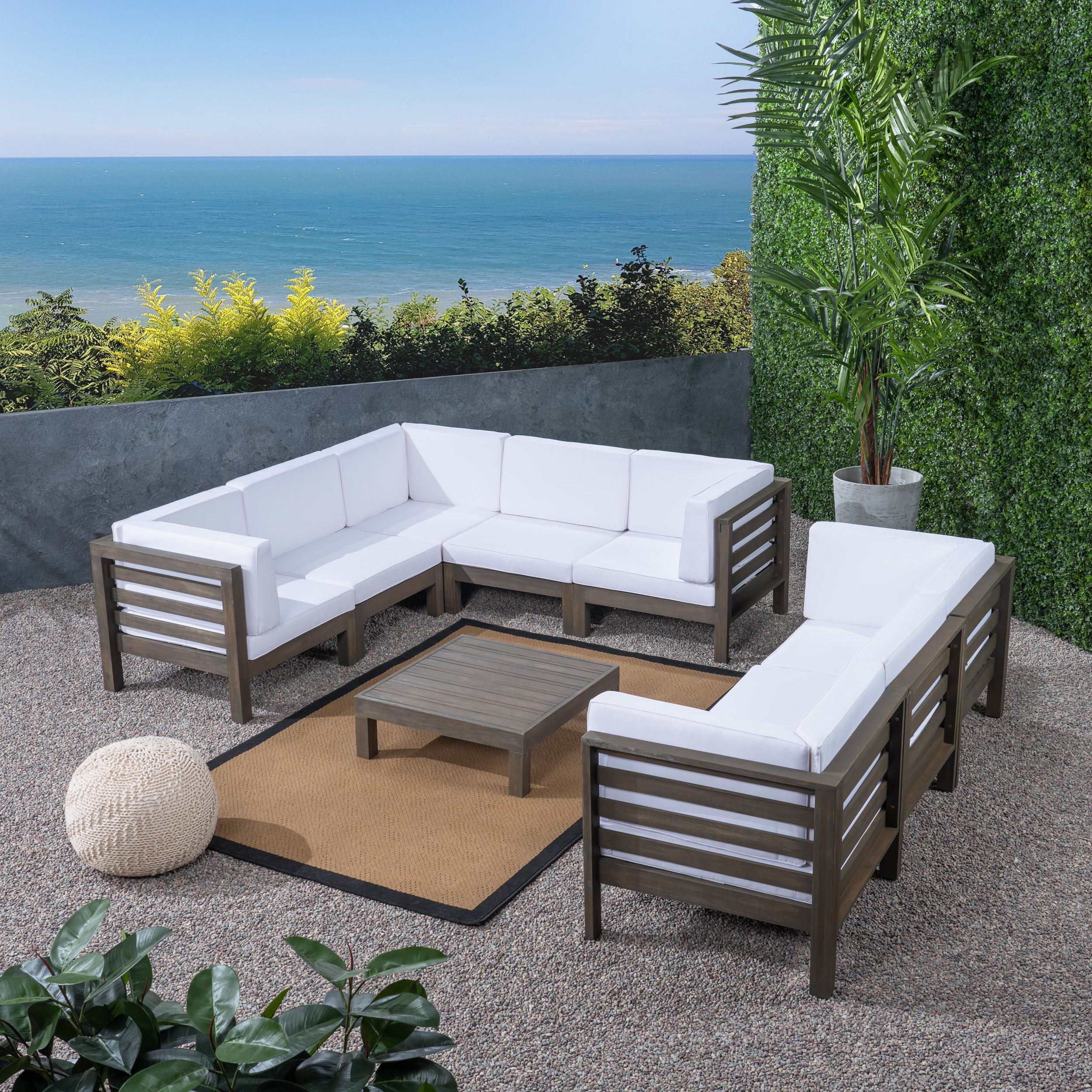 Ravello Outdoor Sectional Sofa Set with Coffee Table