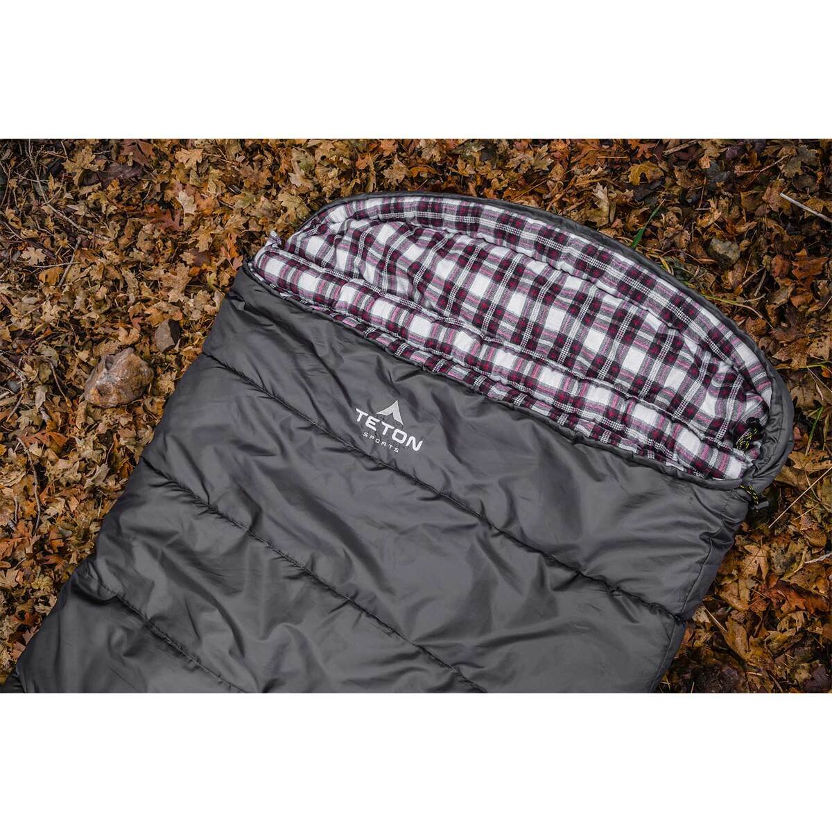 TETON Sports Fahrenheit XXL 0 Degree Oversized Rectangular Sleeping Bag  Grey