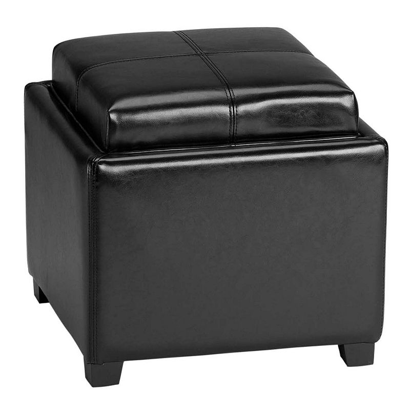 Safavieh Bennett Single Tray Storage Ottoman