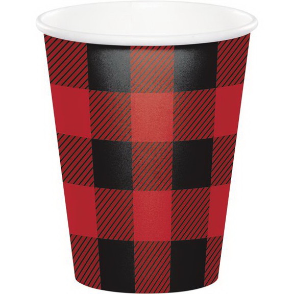 Creative Converting 321827 Buffalo Plaid Hot/Cold ...