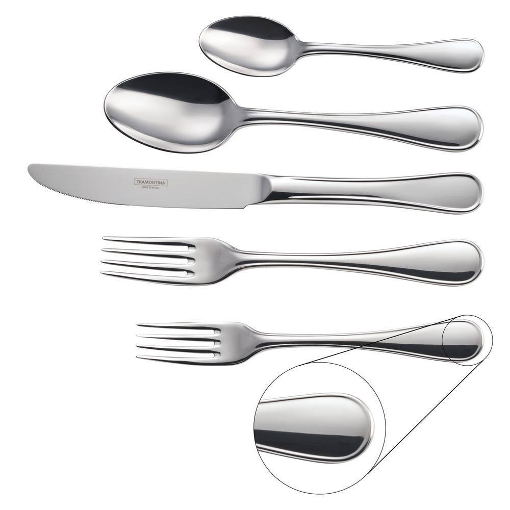 Tramontina Firenze 45-Piece 1810 Stainless Steel Flatware (Set Service for 8) 80315002DS