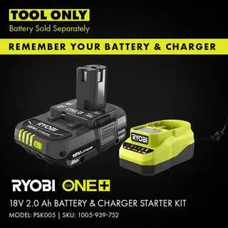RYOBI ONE+ 18V Cordless Power Inflator and High Volume Inflator 2-Tool Combo Kit (Tools Only)