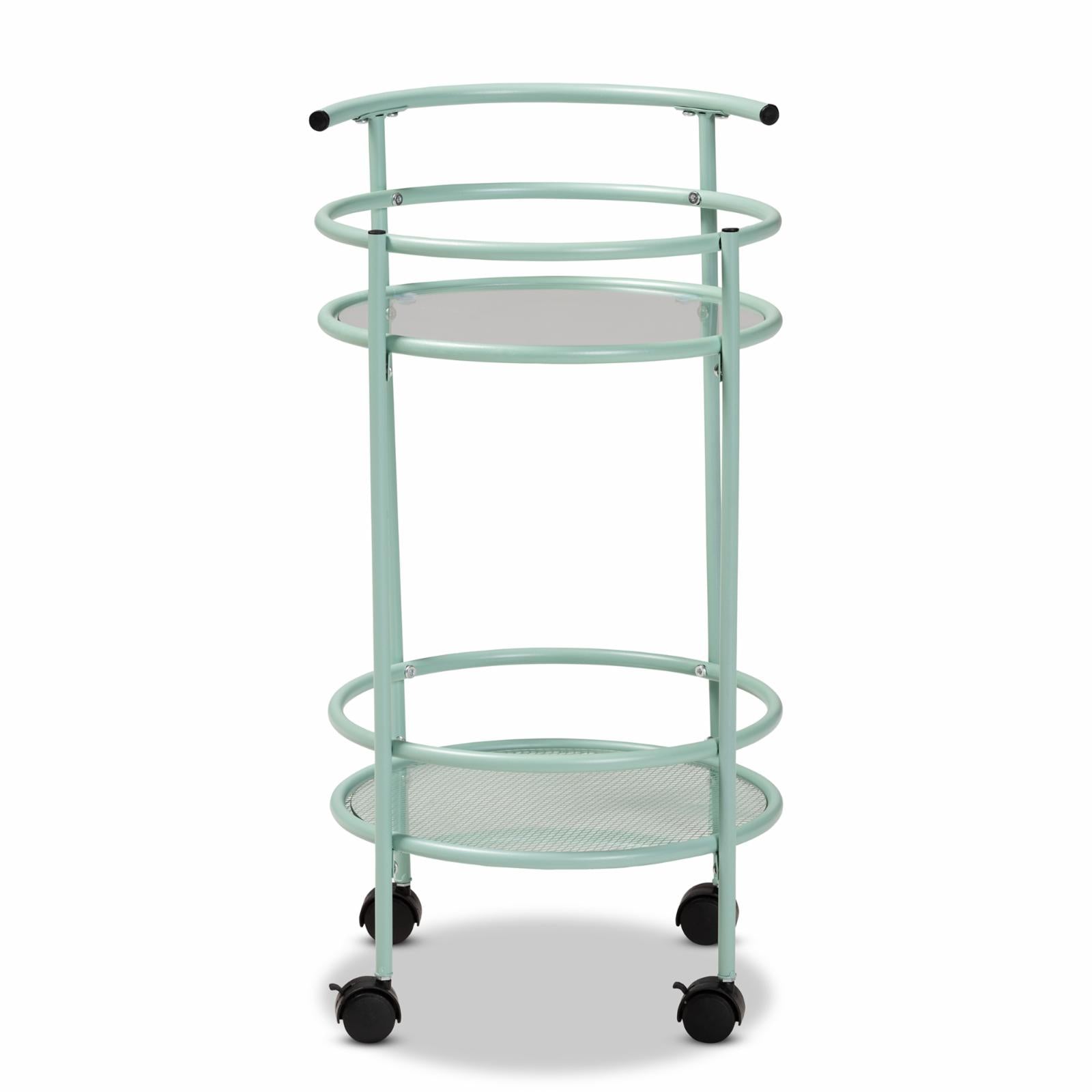 Baxton Studio Newell 2-Tier Kitchen Bar Cart