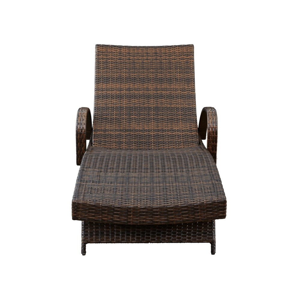 Kantana Brown Outdoor Chaise Lounge  Set of 2   24\