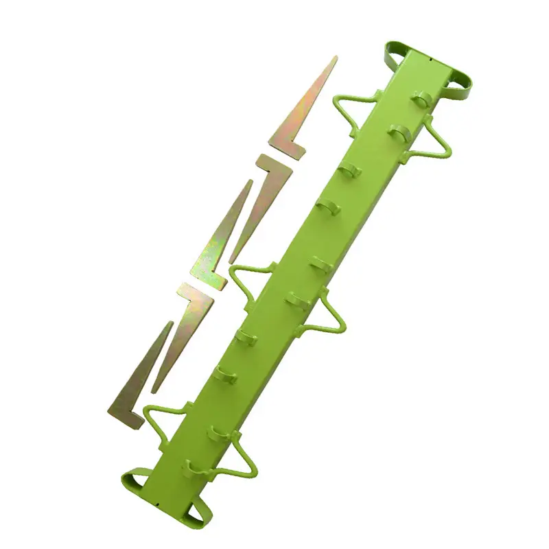 Sustainable easily assembled green steel tensioning post strainer clamp for wires