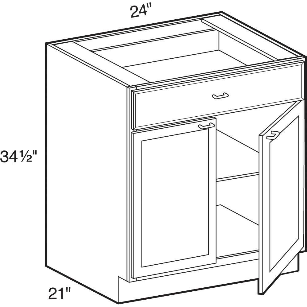 Home Decorators Collection Newport Onyx Gray Painted Plywood Shaker Stock Assembled Bath Kitchen Cabinet Vanity Drawer (24 in. x 34.5 in. x 21 in.) VB2421-NDO