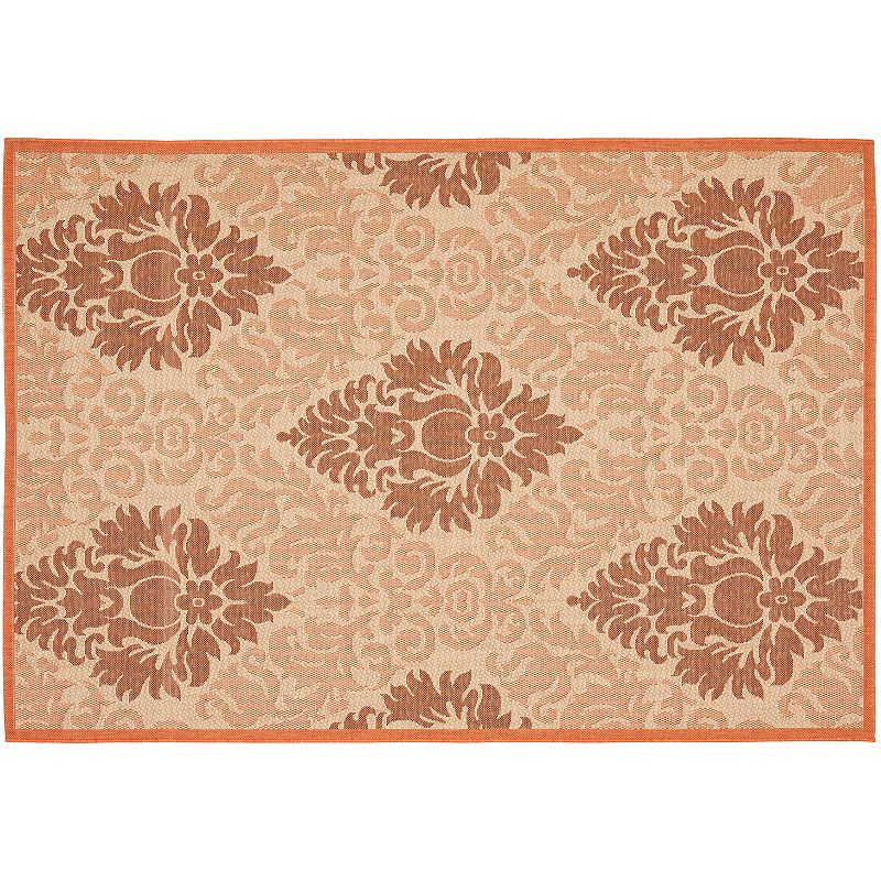 Safavieh Courtyard Leaves Print Indoor Outdoor Rug