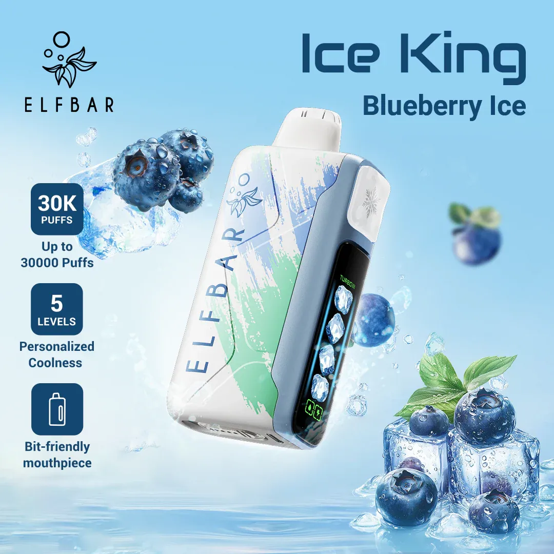ELFBAR Ice King Disposable Vape Blueberry Ice