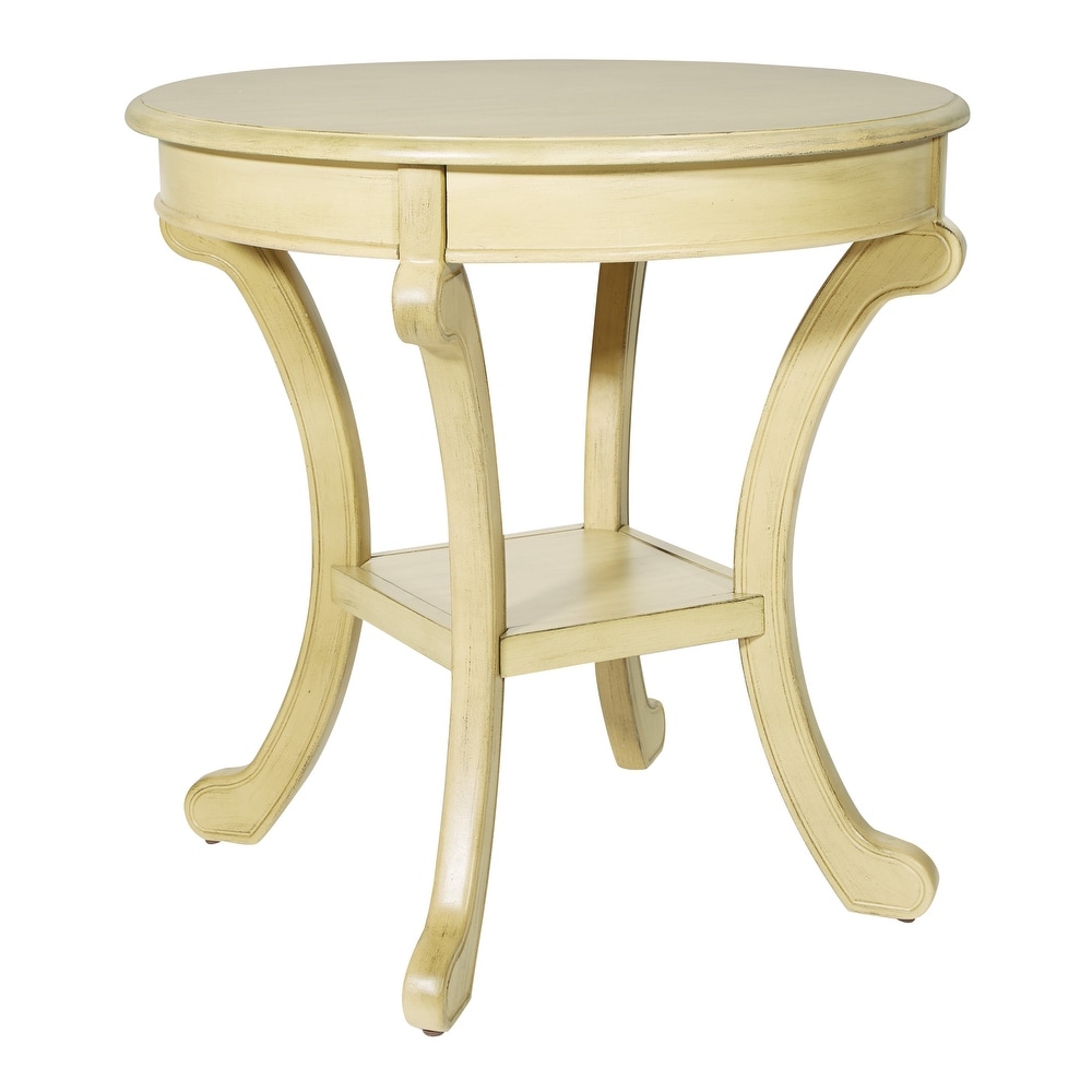 Copper Grove Korostyshiv Hand painted Transitional Accent Table