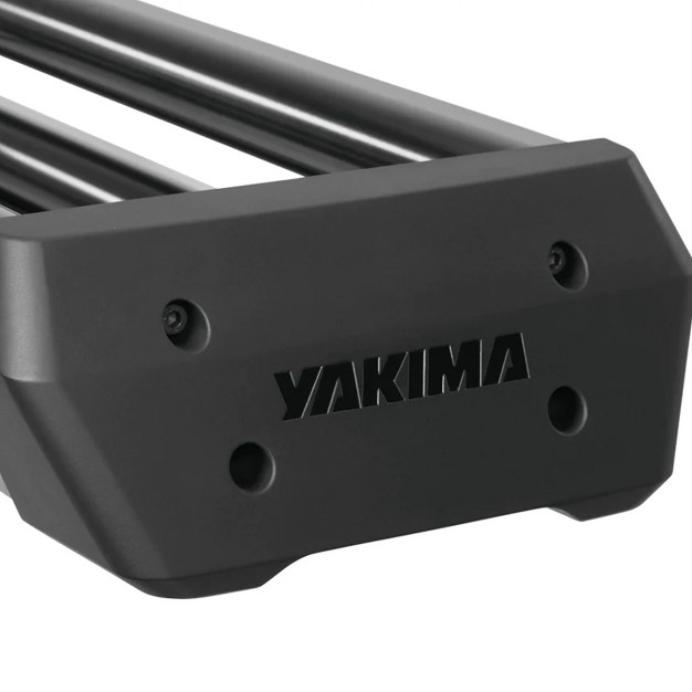 Yakima Doublehaul Customizable Rooftop Fly Rod Carrier With Yakima Single Key System And 4 Individual Plastic lined Aluminum Rod Tubes Black