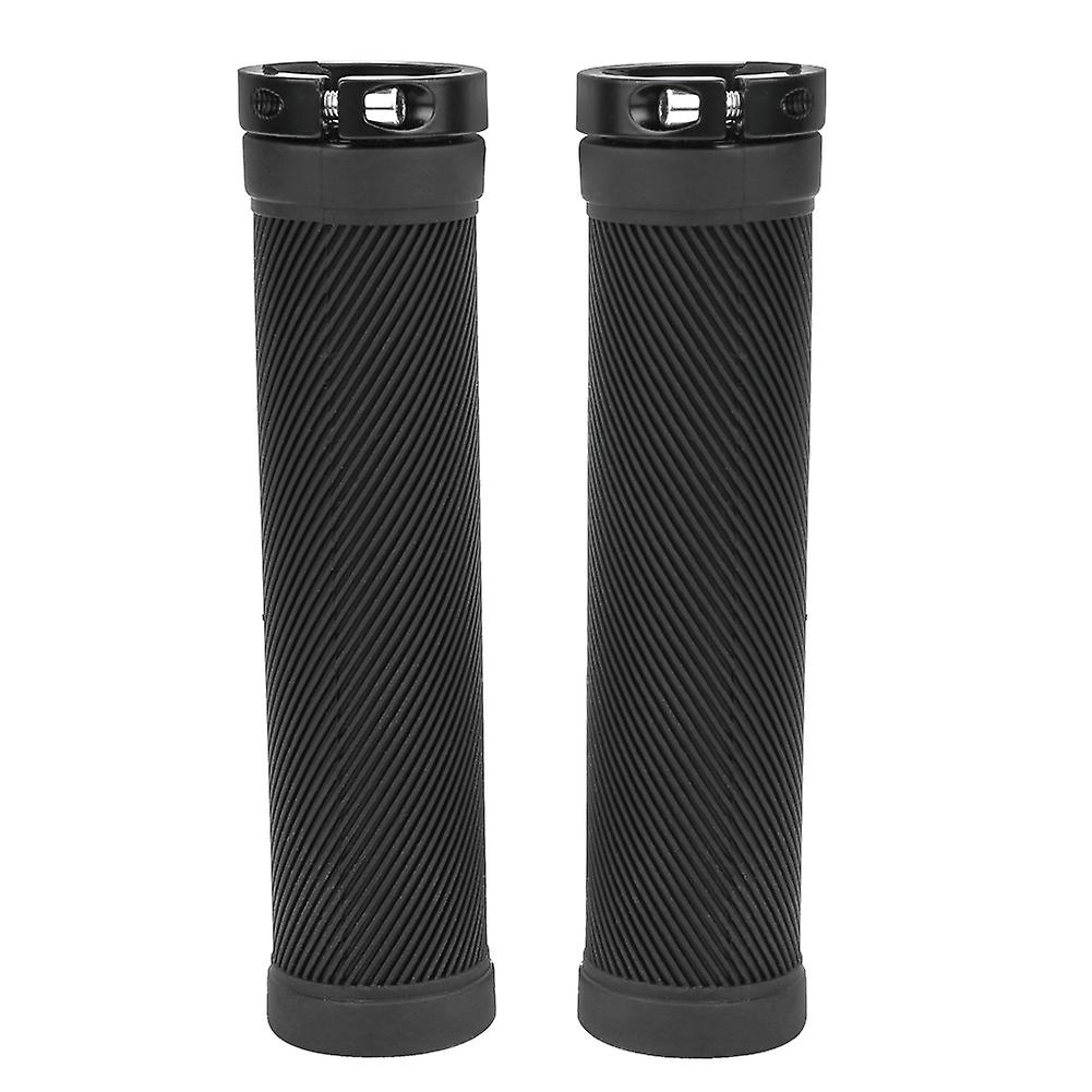 Non-slip Bike Tube Locking Handlebar Grip Cover Cycling Accessories For Mountain Bicycle Black