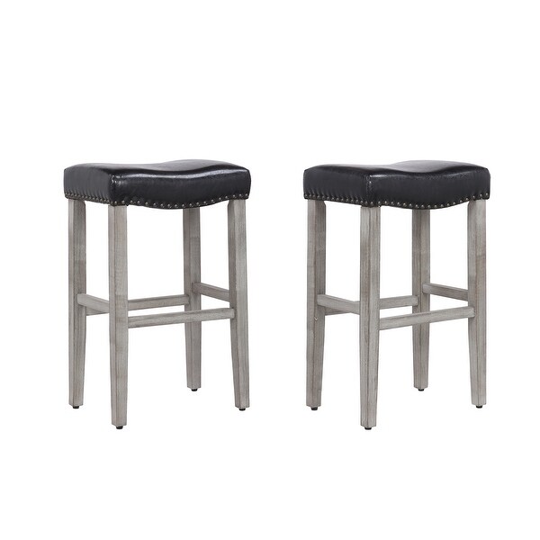 Henley 29-inch Saddle Bar Stool (Set of 2) - 29