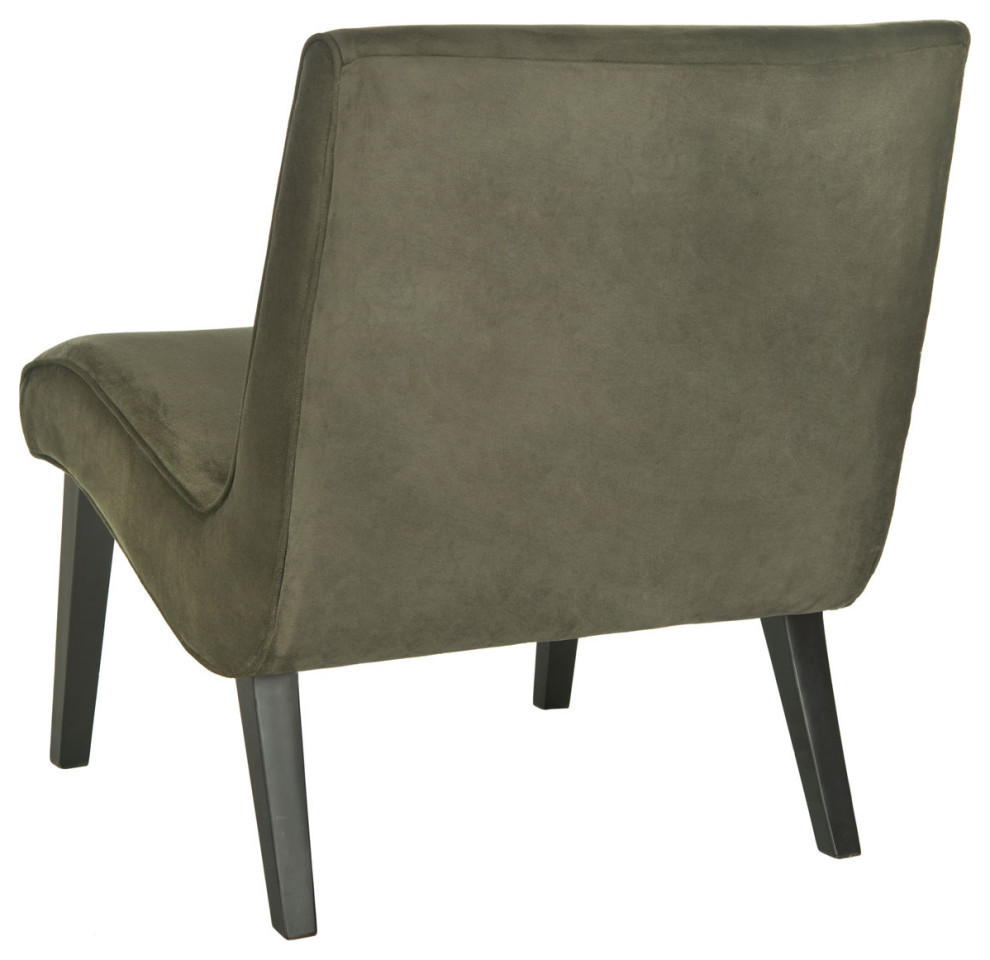 Dale Chair With Buttons Forest Green   Transitional   Armchairs And Accent Chairs   by Rustic Home Furniture Deco  Houzz