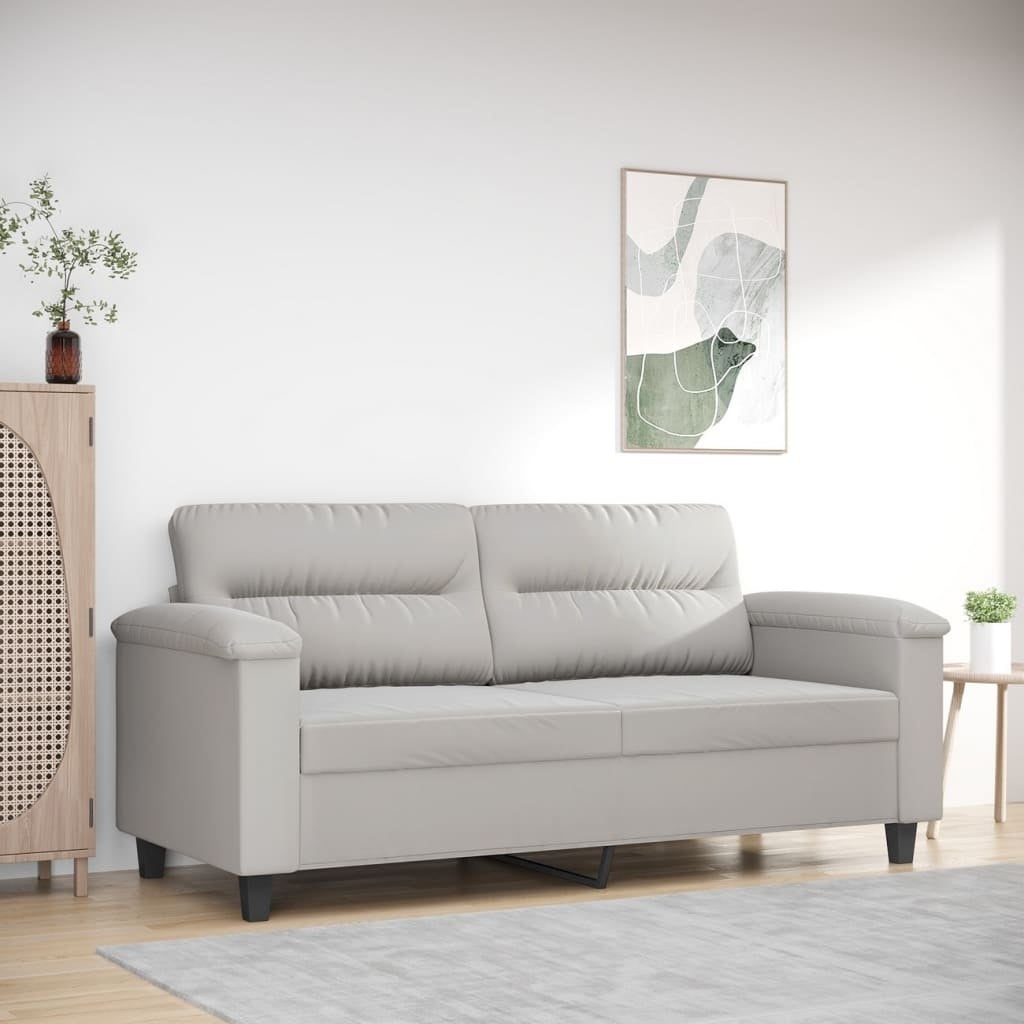 2-Seater Sofa Light Gray 55.1