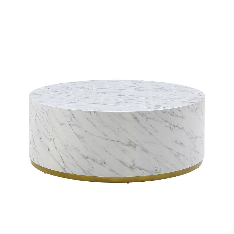 F.C Design Faux Marble Coffee Tables for Living Room