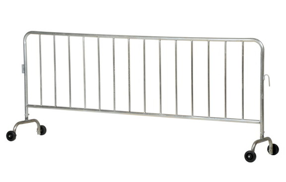 Vestil PRAIL 102 G WW galvanized barrier w/2 wheel...