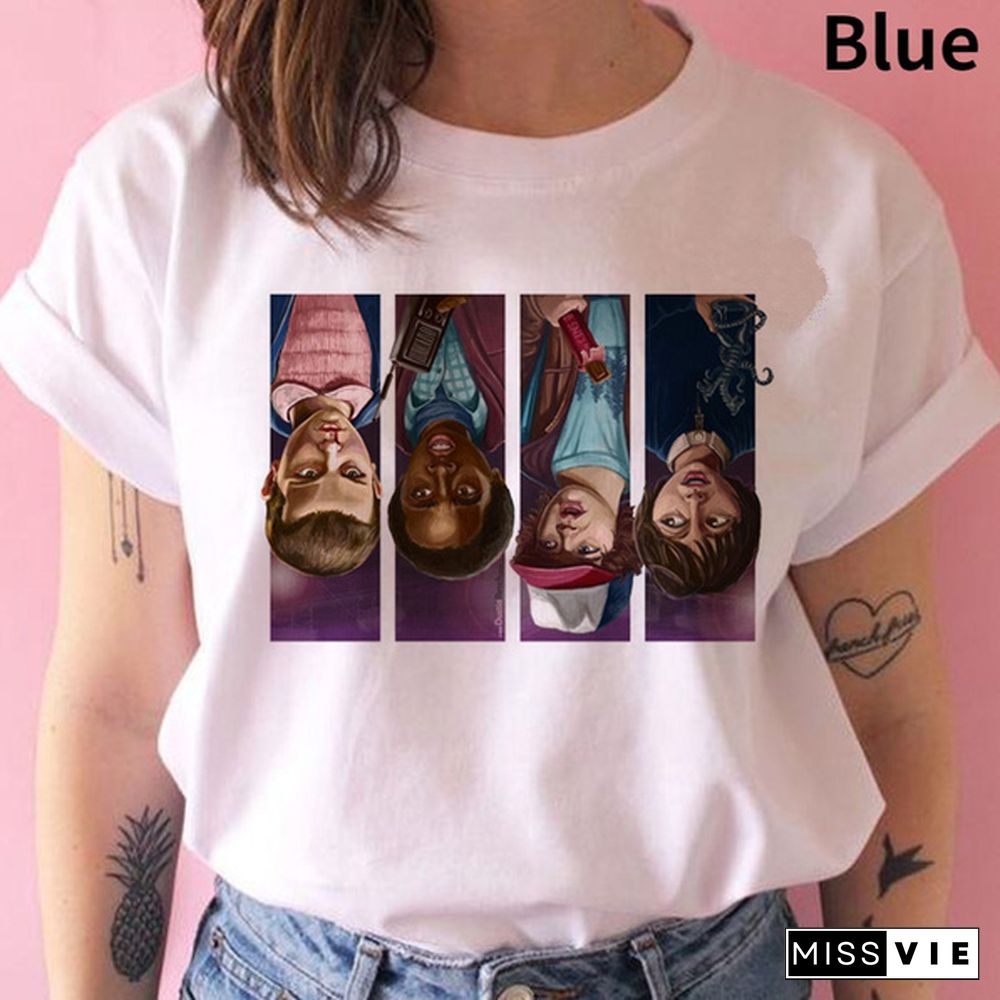 Stranger Things Season 3 T Shirt Women Upside Down Tshirt Eleven Female Graphic Grunge T-Shirt Femme Tee Shirts Funny Clothing