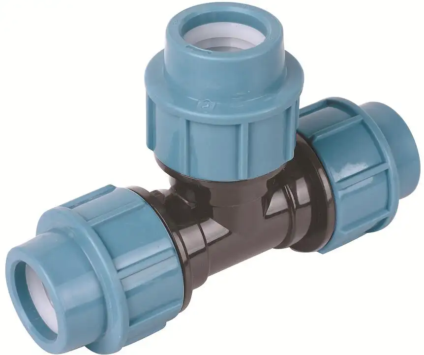 2023 Hot selling China supplierHigh quality PP Compression Fittings Male Tee PN16 for water supply