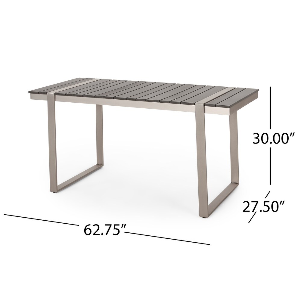 Colfax Outdoor Aluminum Outdoor 7 Piece Dining Set by Christopher Knight Home