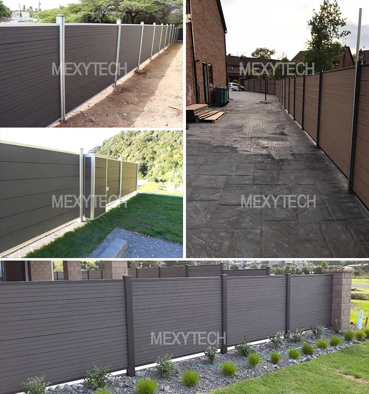 factory supply OEM ODM composite fence board   easy installation garden fence decorative border WPC fence panel