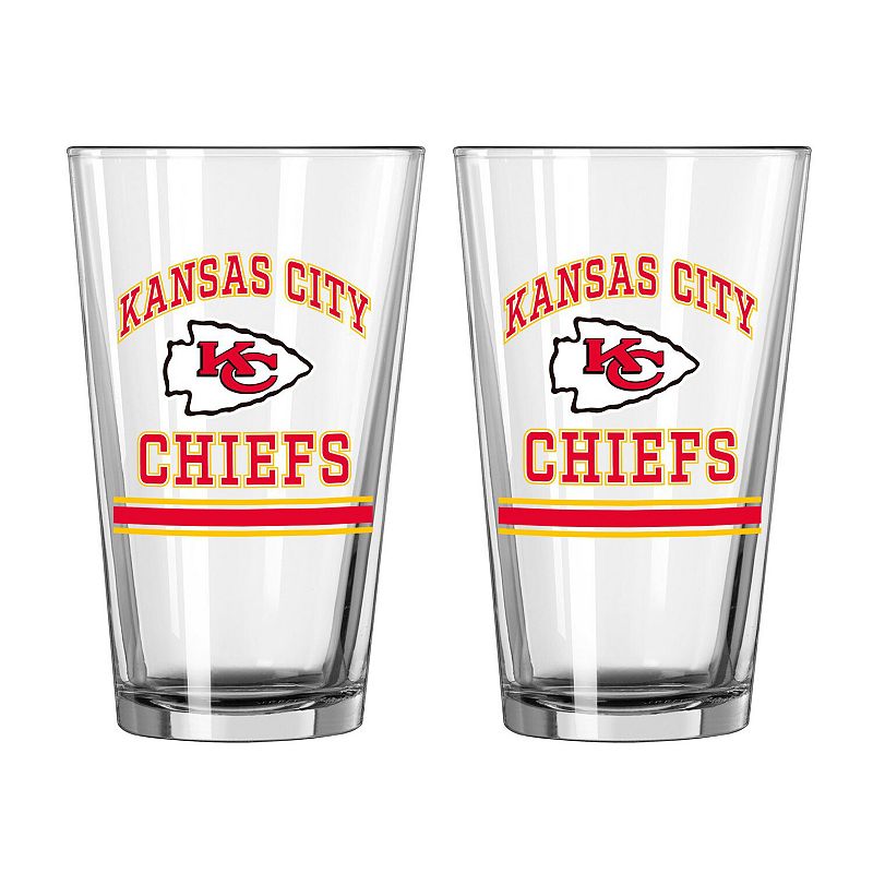 Kansas City Chiefs 16oz. Pint Glass Two Pack