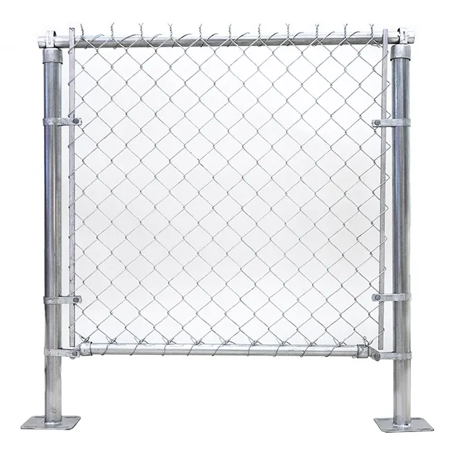 Factory Supply 10.8 Gauge  12 Gauge  14Gauge Galvanized and PVC Coating chain link fencing