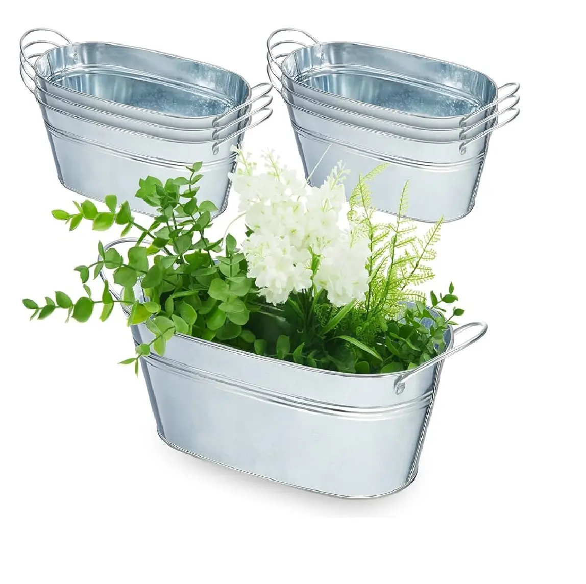 Gardening Supplies Flower Pot Home   Garden Decorative Brass Metal Galvanized Planter Indoor Outdoor At Cheapest Price