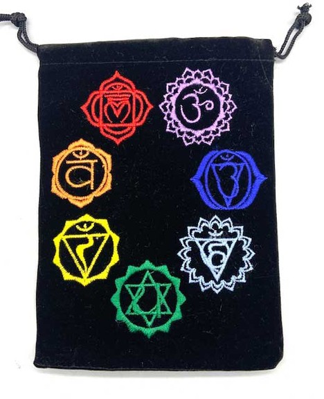 AzureGreen RV57015  (set of 10) 5x 7 Chakra Blac...