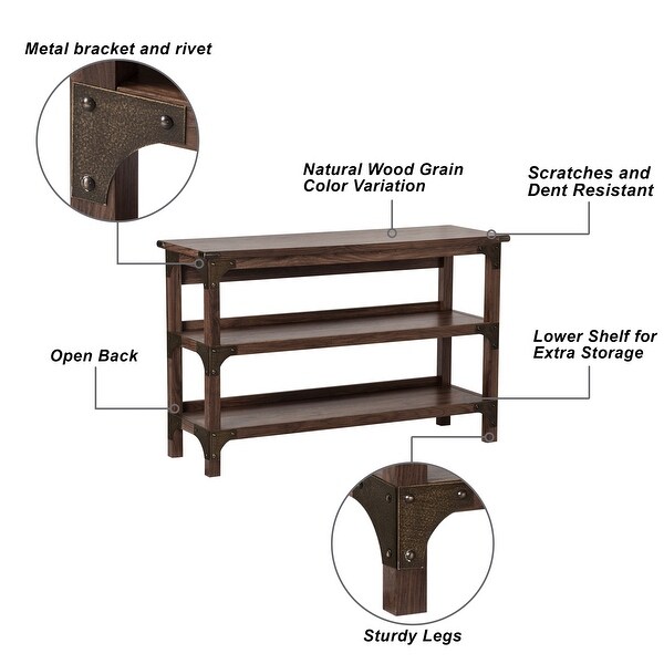 Saint Birch Hanson Walnut Console Table