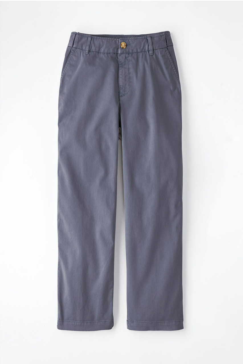 Hidden Stretch-Waist Chino Crops