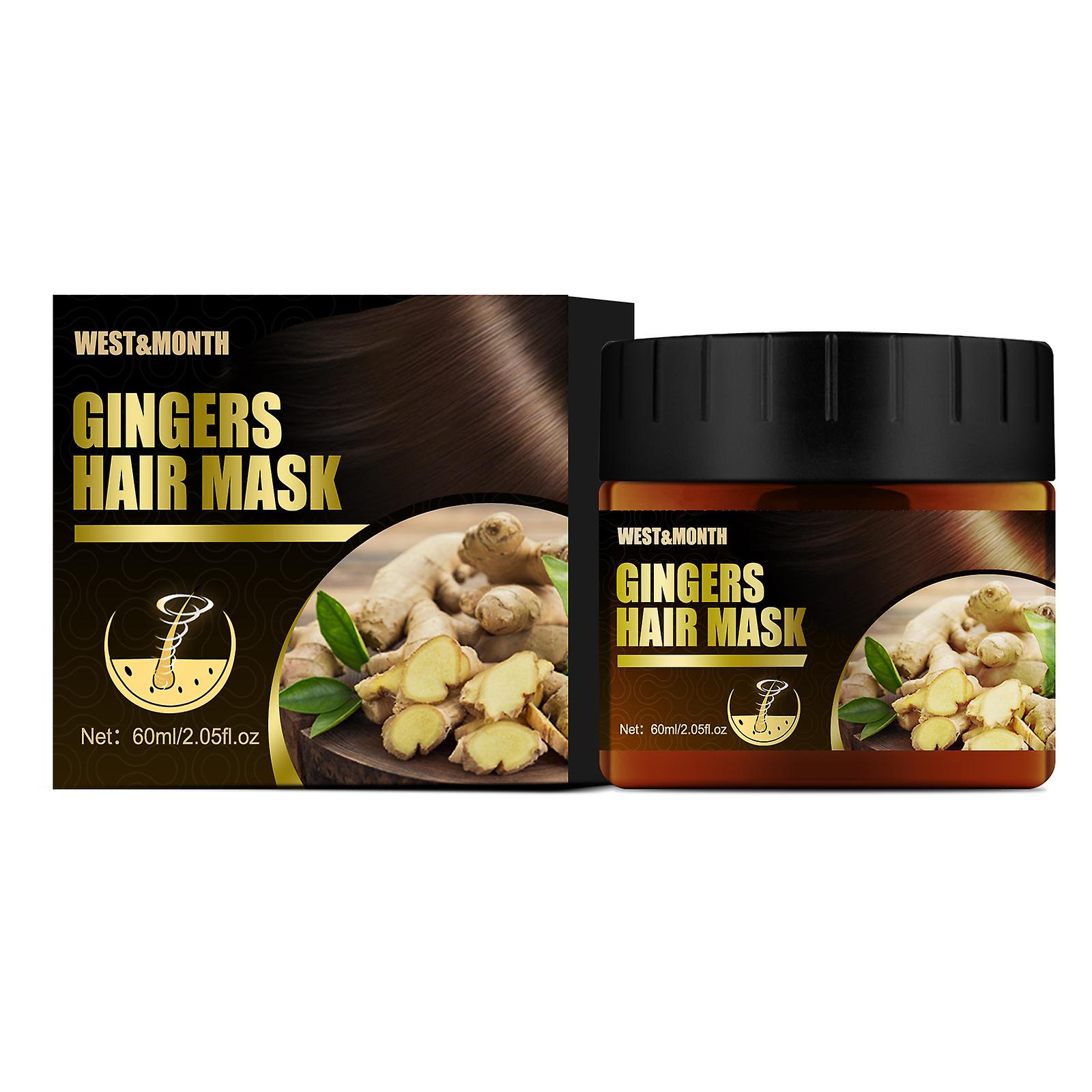 Ginger Hair Mask Hair Nourishment Dense Roots Hair Softening Smoothing Frizz Repairing Hair Mask