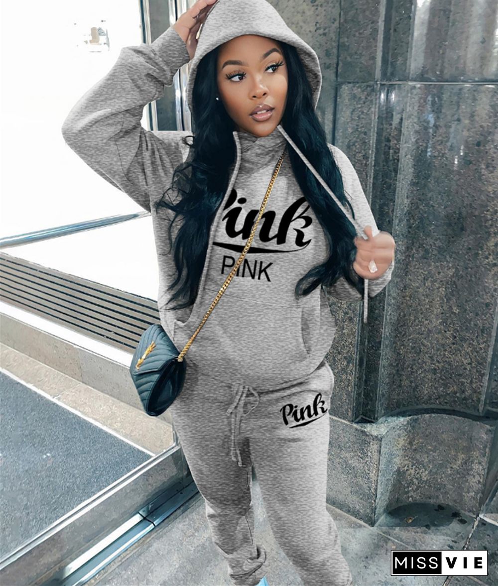 Thick Fleece Hoodies Sweatshirt and Pants Suits