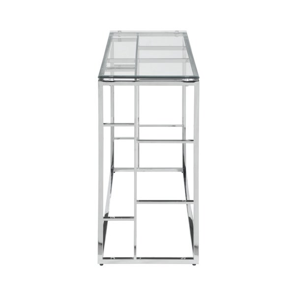 Somette Glass Top with Ladder Style Frame