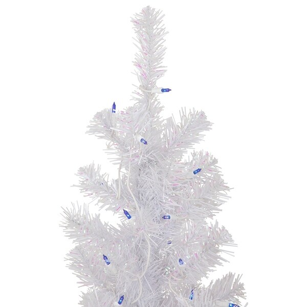 4' Prelit Rockport White Pine Artificial Christmas Tree