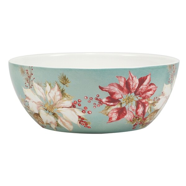 Certified International Winters Joy 104 oz. Deep Serving Bowl 10 x 4