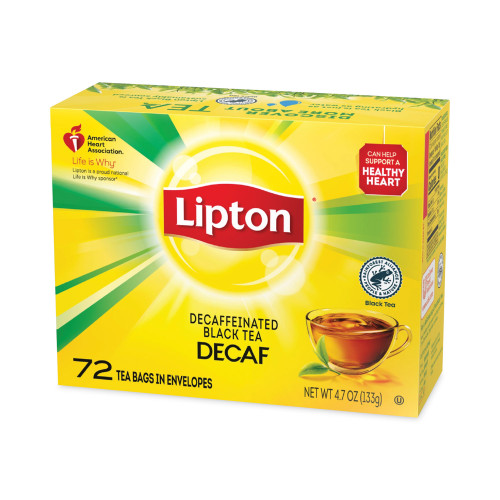 Lipton Tea Bags， Decaffeinated， 72/Box (290)