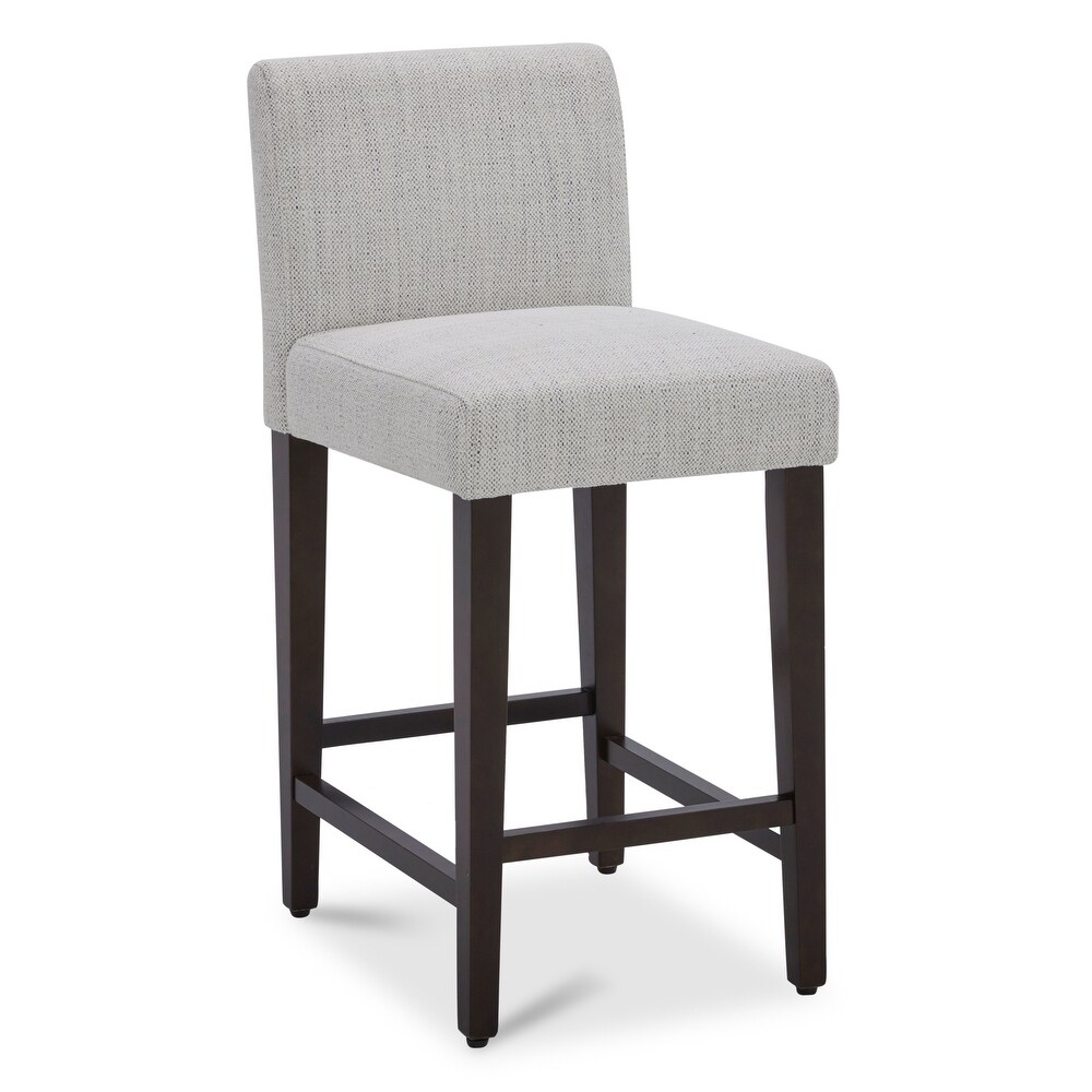 Eason Upholstered Low Back Barstool Set of 2