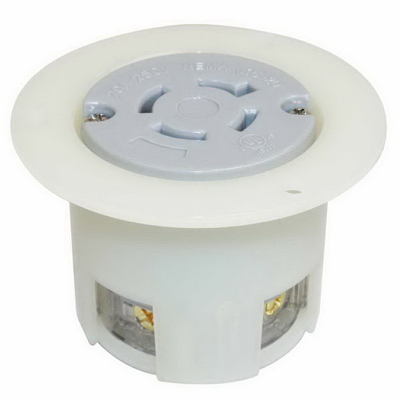 Superior Electric YGF041F Twist Lock Receptacle Fl...