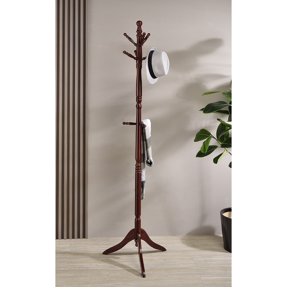 71.5 In. Wood Swivel Coat Rack