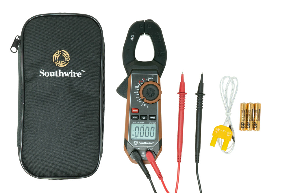 AC Clamp Meter with Built-In NCV, Worklight