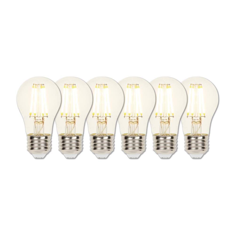 Westinghouse 40-Watt Equivalent A15 Dimmable Clear Filament LED Light Bulb Soft White (6-Pack) 4316620