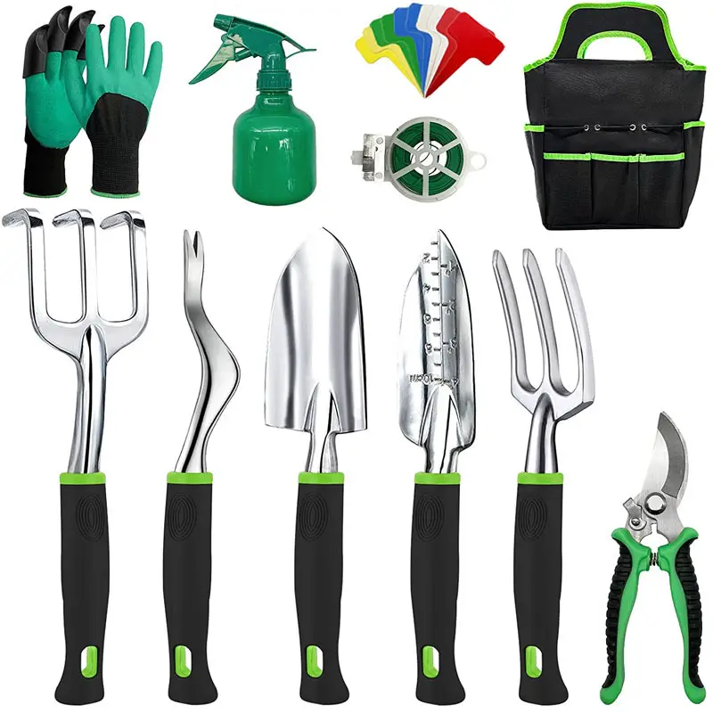 83 Pcs Garden Tools Set Succulent Tools Set  Heavy Duty Aluminum Manual Garden Kit Outdoor Gardening Gifts Tools for Men Wome