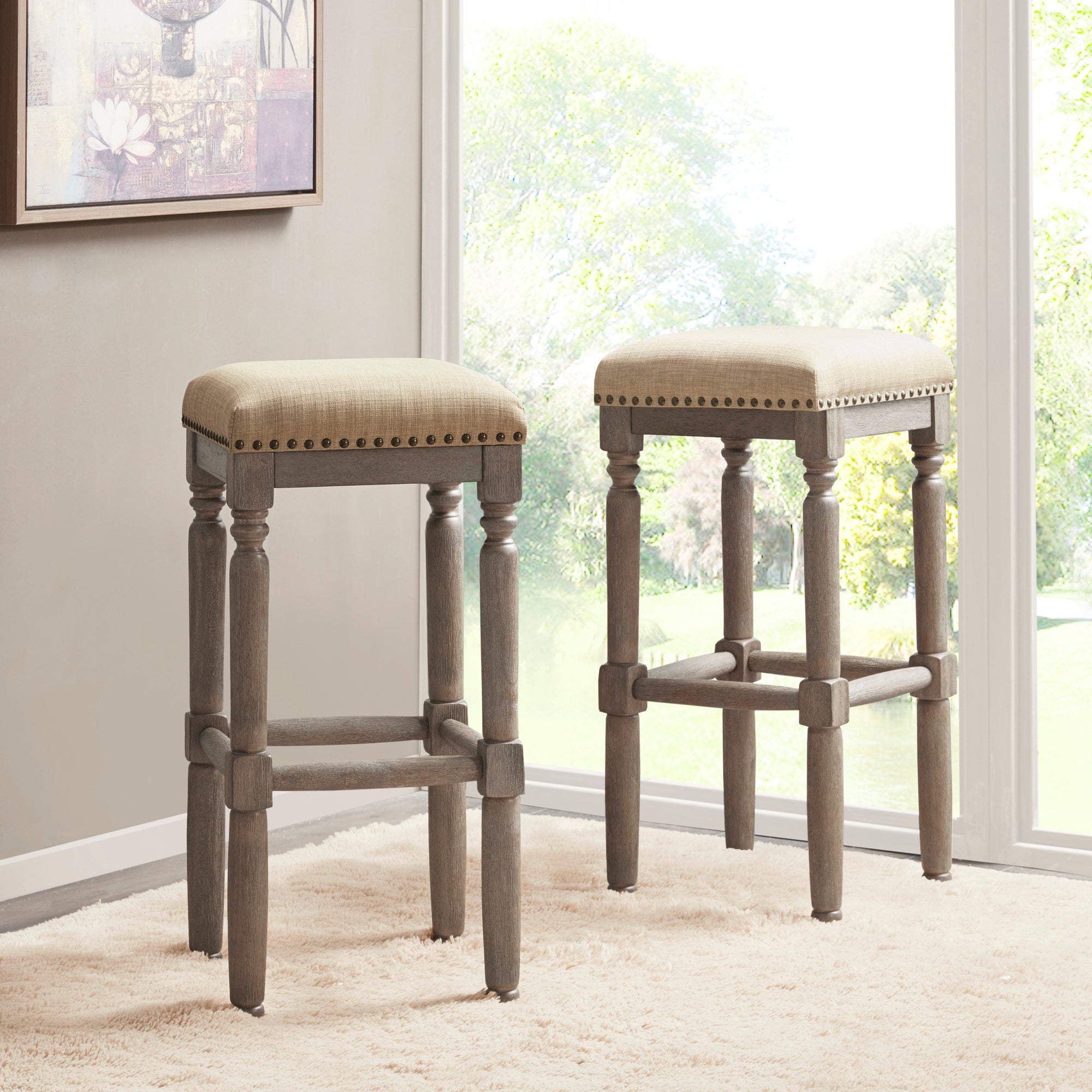 Madison Park Kagen Bar Stool Set of 2