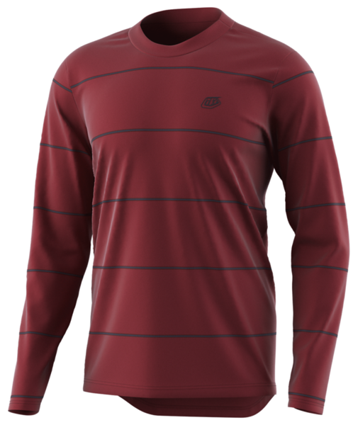Troy Lee Designs Flowline Long Sleeve MTB Jersey - Revert - Wine