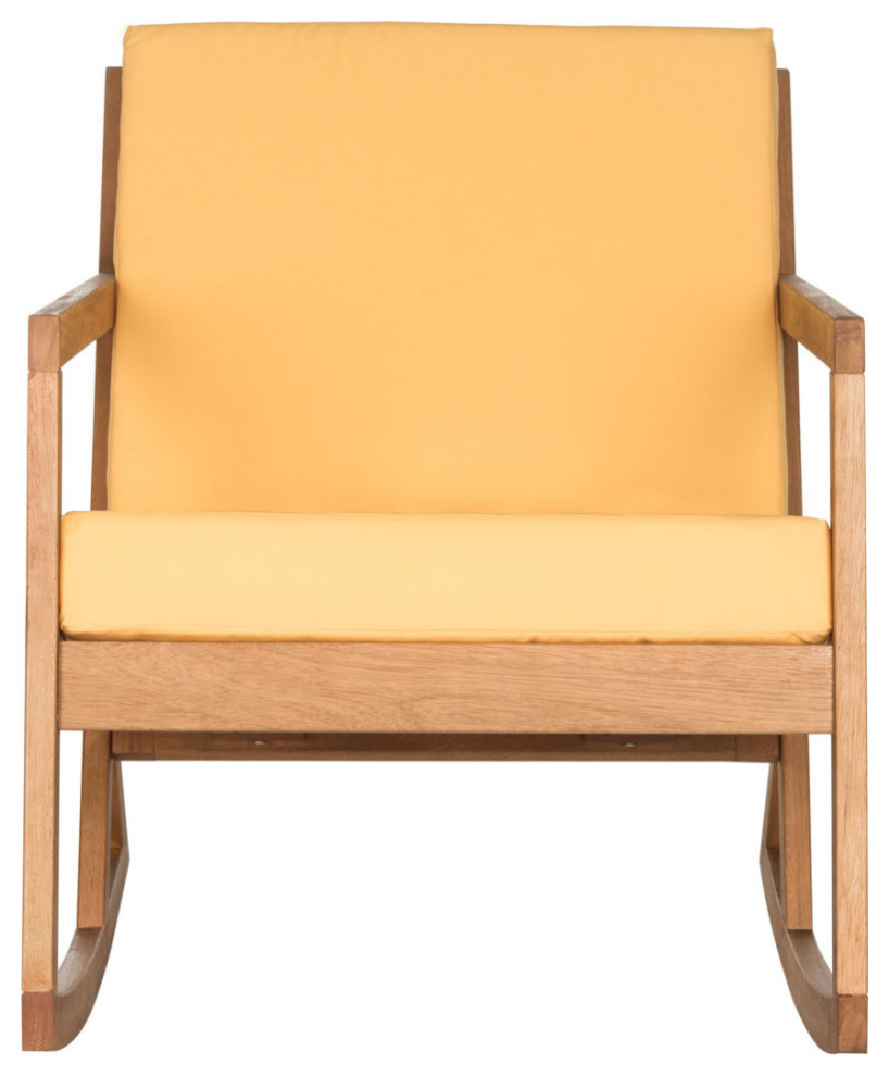 Cori Rocking Chair Natural/ Yellow   Contemporary   Rocking Chairs   by AED Luxury Home Decor  Houzz