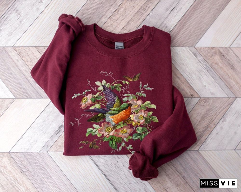 Vintage Floral Aesthetic Sweatshirt