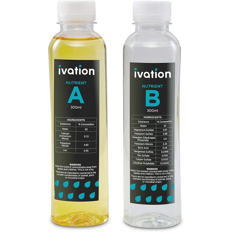 Ivation Nutricance A B for IVAHG20 Indoor Herb Grower   300ml