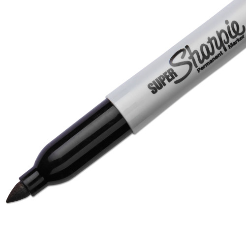 Sharpie Super Permanent Marker， Fine Bullet Tip， Black， Dozen (33001)